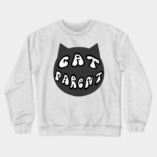 cat parent badge Crewneck Sweatshirt